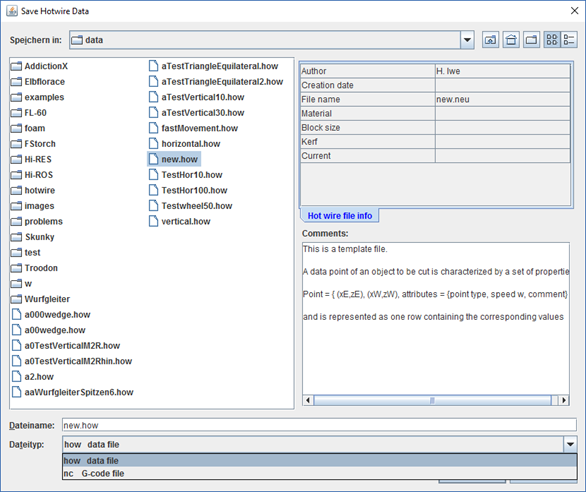 Save Hotwire data in a data file