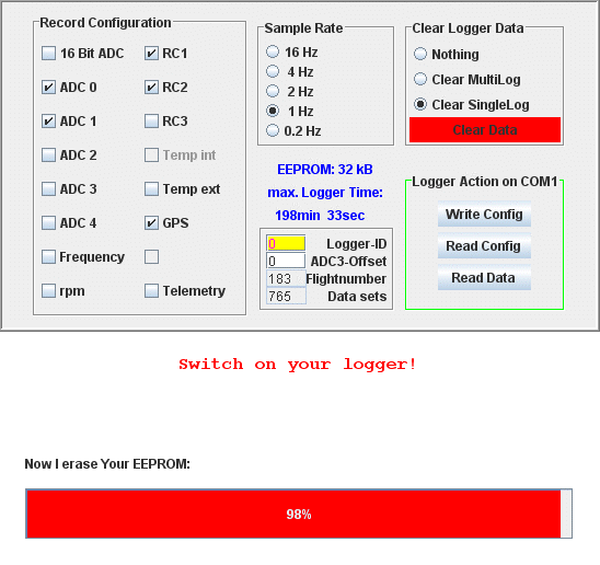 Loggerdaten löschen